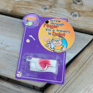 SILLY Screw through Finger GAG Gift Toy Magic